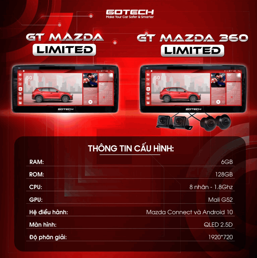 Màn Hình Android GOTECH cho dòng xe Mazda - Image 2