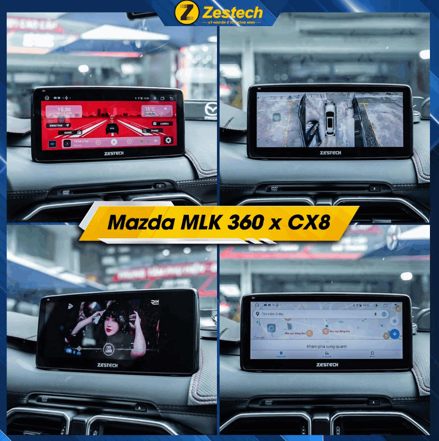 Màn hình android Ô tô Zestech liền camera 360 cho xe Mazda - Image 2