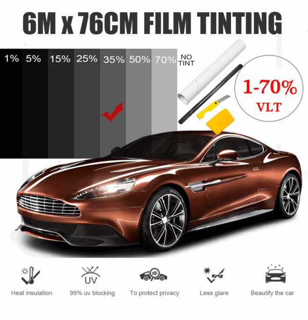Dán Phim Cách Nhiệt Ô tô Llumar kính sườn - Image 3